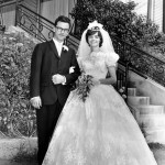 Jean-Yves Paquet et Janyne Lapensée, le jour de leur mariage le 4 aôut 1962